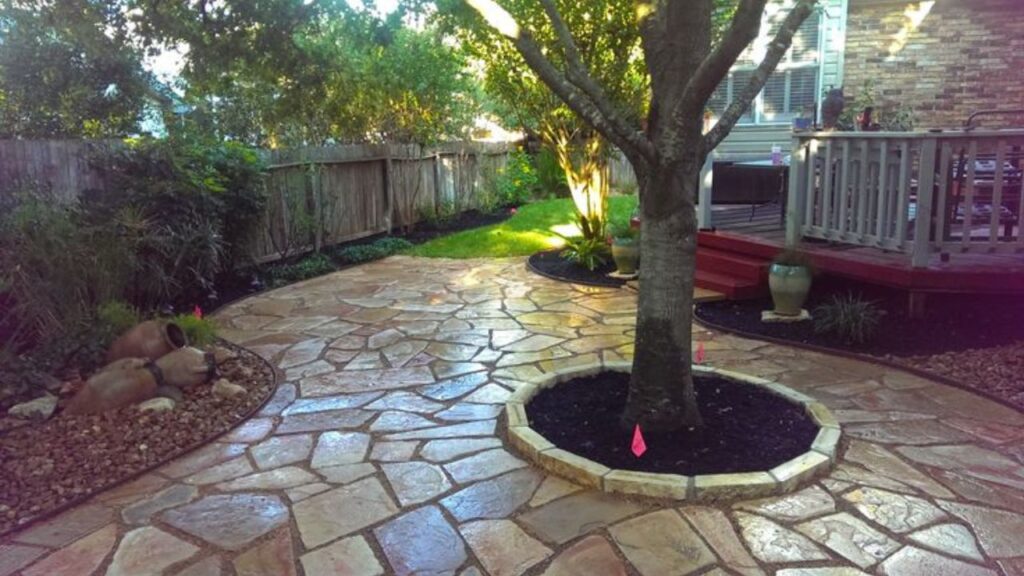 pavers for around trees